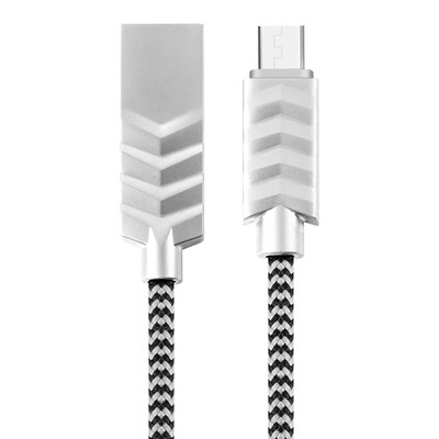 

Машина музыкальный зал Android линия передачи данных / кабель Micro USB кабель для зарядки для Samsung быстрой зарядки / проса / Meizu / Huawei / цинкового сплава, как в OPPO ткачество S-M327 Silver