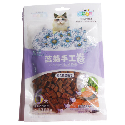 

The new darling of the pet pet food / snacks cat special snacks blue chrysanthemum recipe salmon blue chrysanthemum 200g