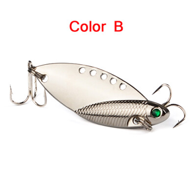 

1PC Spoon Fishing Lure 8# Silver Hook Bass Baits 3 Colors Spoon Metal Lures 5.3cm-2.09"/10.77g-0.38oz Fishing Tackle