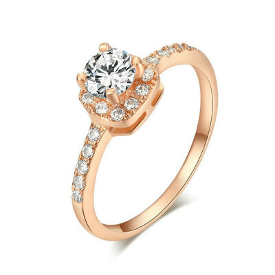 

Yoursfs Elegant Engagement Rings for Women Filling Austrian Crystals 18 K Rose Gold Plated AAA CZ Trendy Statement Female Weddi