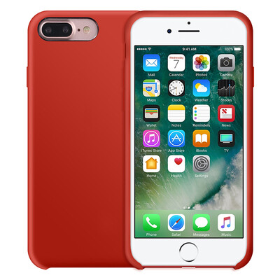 

【Черный и белый опционально - оригинальное ощущение】 Supermodel iPhone 7Plus / 8Plus мобильный телефон кейс Apple 7 / 8plus жидкий силиконовый мужчина и женщины anti-wrestling phone shell красный подходит для iPhone 7/8 Plus 5.5 дюймов
