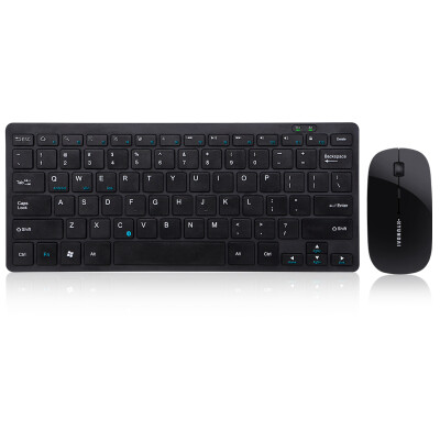 

Hyundai (HYUNDAI) HY-MK375 chocolate keycap portable independent built-in lithium battery mouse mute keyboard mouse set black