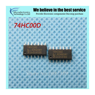 

20pcs free shipping 74HC00D 74HC00 SN74HC00D SOP-14 Logic Gates QUAD 2-IN NAND GATE new original