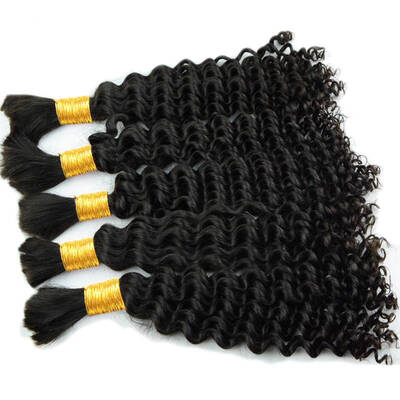 

Free shipping 3 pcs /lot Human hair Bulk Virgin Unprocessed Brazilian Bulk Hair Extensions Braiding Kinky curly Bulk hair