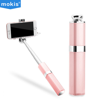 

Mokis (aluminum) wire self-timer / self-timer artifact / hand-held self-timer self-timer / for Apple / Samsung / Huawei / music / millet generic pink