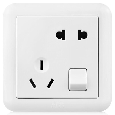 

ABB switch socket panel 10A open five holes with switch socket Dejing series white AJ225