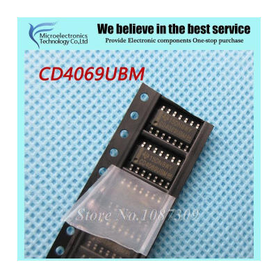 

20pcs free shipping CD4069UBM CD4069 HEF4069UBT HEF4069 SOP-14 Multiplexer Switch ICs S Diff 4-Ch