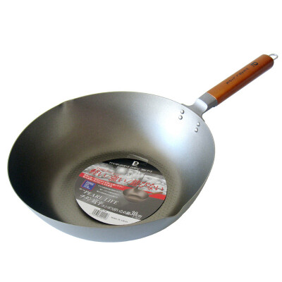 

Jingdong supermarket] pearl life pure titanium wok Japanese imports pan no coated health pot gp-14