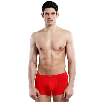 

Мужские мужские красные кальсоны Benming Lucky Bamboo Fiber Skinny Big Red Boxer Мужское нижнее белье (2 шт.) J8228XL