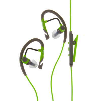 

Jesse Klipsch A5i Sport ear hanging ear style wire movement headset green