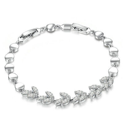 

Yoursfs @ Gold Plating Luxury CZ Diamond-Jewelry Bracelets 19cm Chain Length Рождественские подарки для подруги