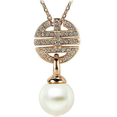 

Yoursfs@ Fashion Jewelry AAA cubic zircon micro paved White color vintage palace simulated pearl necklaces for women