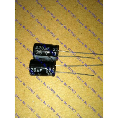 

Free Shipping 200pcs 220uF 35V 105C Radial Electrolytic Capacitor 8x12mm