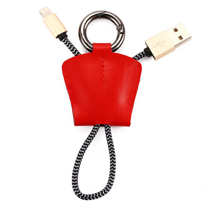 

Carrefour Apple Data Cable Mobile Phone Key Chain Creative Portable iPhone7 Plus / 7 / 6s Plus / 6s / 5s / iPad Air S119 Red