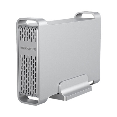 

YottaMaster D25-Mini II aluminum 2.5 inch Type-C hard disk box SATA3.0 serial port notebook hard drive storage support 4TB hard disk silver