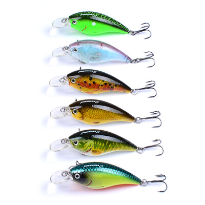 

1pc Fishing lure 3"-7.6cm Fishing Lure 10.18g Crankbait 6 color fishing tackle 8# Hook