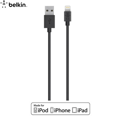 

Belkin Apple MFI Certified Data Cable / Charging Line Lightning Interface Black 1.2m для iPhone 7/7 Plus / 6s / 6s Plus / SE