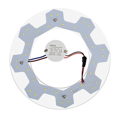 

Jingdong Supermarket Op lighting OPPLE led ceiling lamp transformation lamp plate replacement light source module round energy saving lamp 5700K white light diameter 145 cm 12 watts