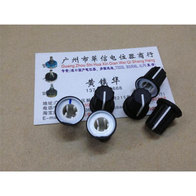 

Rubber potentiometer knob potentiometer axle cap body cap C Black instructions