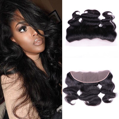 

8A Human Hair Frontal Lace Closure Good Quality Virgin Brazilian Body Wave Frontal Lace Closure 13*4 Cheap Unprocessed Virginhair