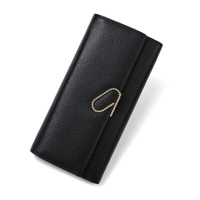 

Дятел (TUCANO) г-жа бумажник длинный отрезок коровьей простой Складные женщин ужин сцепления WAB1330A-89B0 черный