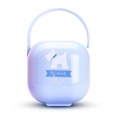 

Suviani suavinex pacifier box portable baby pacifier storage box dust molar rod teeth plastic bite music storage box fresh blue