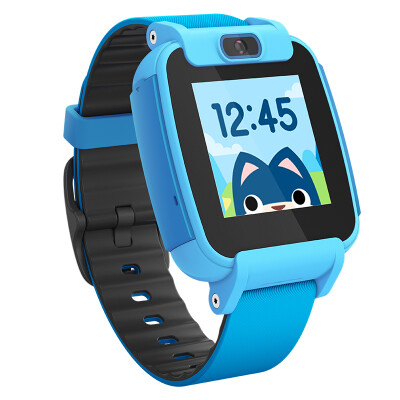 

Sogou Sugar Cat Child Phone Watch Video Edition T3 Color Phone Camera Children's Smart Watch Waterproof GPS Positioning Student Watch Mobile Blue