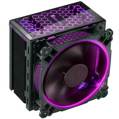 

JONSBO CR-201 RGB Version RGB CPU Cooler (Black / Multi-Stage / 4 Heatpipe / Temperature Control / 12CM Fan / AURA RGB / Silicone Grease Included