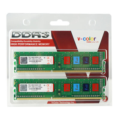 

Полный Хо (V-цвет) DDR3 1600 8GB (4GBx2) цвет рабочего стола памяти