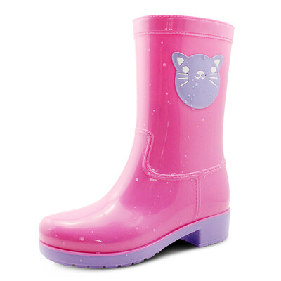 

DRIPDROP rain boots in the tube fashion cute pet waterproof rain boots rubber shoes water shoes P003 pink 39 yards