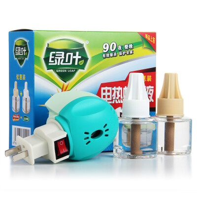 

Green leaf GREEN LEAF offer equipped with electric mosquito liquid a two-liquid equipment wild chrysanthemum flavor no flavor available 90 nights GL5016