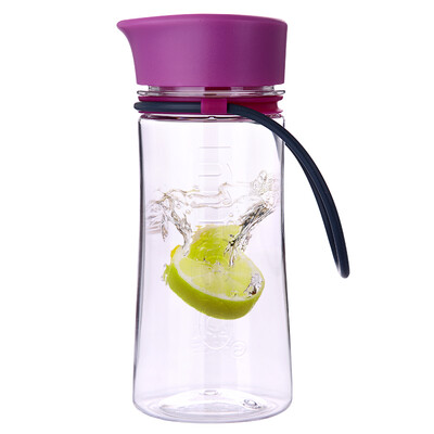 

MIGO plastic water cup 035L portable leak-proof student sports cup lemon hand cup purple