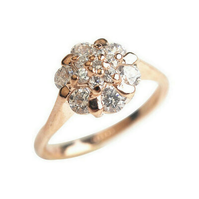 

Yoursfs Round&elegant clear CZ flower hand ring for women jewelry fashion party present