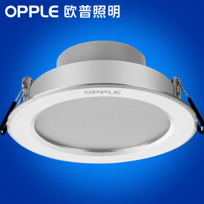 

【Jingdong Supermarket】 Op lighting (OPPLE) LED Downlight Ceiling light Aluminum sand Bank 9W White light 6000K hole 10-11cm