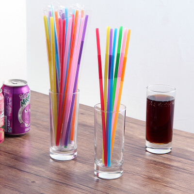 

Ou Runzhe straw disposable plastic straws color art straws FDA test food grade 200 installed