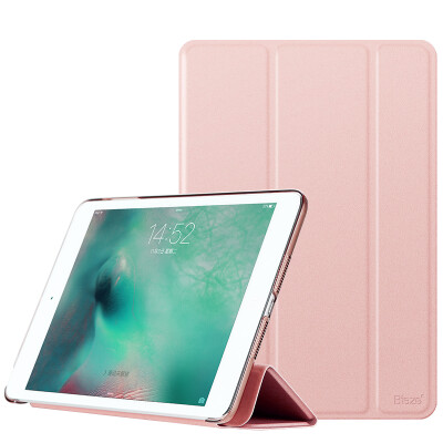 

Biya Zi (BIAZE) Apple's new iPad Pro Case iPad Pro 10.5-inch protective shell three-fold sleep wake-up leather case youth series rose gold