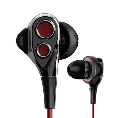 

UiiSii DT200 Subwoofer K song hifi double action earphone ear type general apple ear plug red