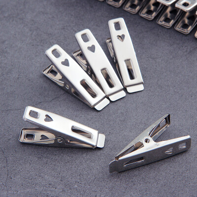 

Ou Runzhe clip stainless steel wire clip clothespin clothespin windproof quilt clothes clip socks clip 100 Pack