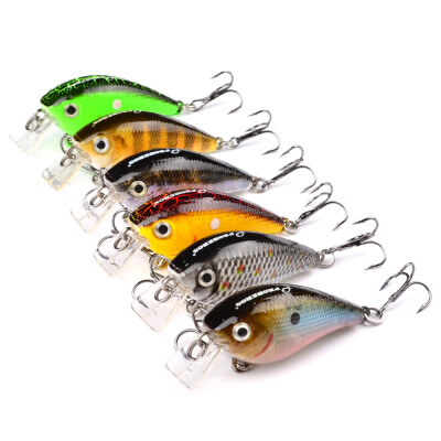 

1PC Fishing lure Exported to Japan 2.2"-5.6cm Fishing Bait 6.1g Crankbait 6 Color Fishing Tackle 6# Hook Fishing lure