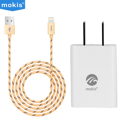 

Moxi (mokis) Apple 7/6 / 5s линия зарядки линии 1 м плетеная земля Хао золото +5 В / 5 мобильный телефон зарядное устройство поддержка iphone5 / 6s / 7 Plus / ipad