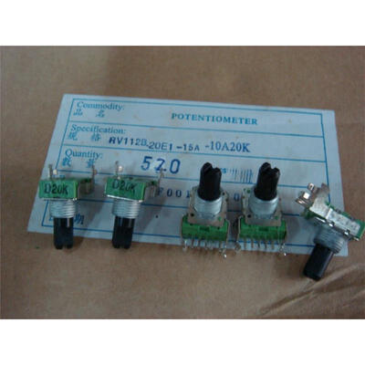 

142 horizontal double potentiometer D20K 6 feet Rib 9MM