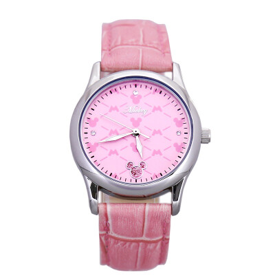 

Disney (DISNEY) watch Korean fashion ladies series diamond-studded leather white quartz female female student table female 90208-3