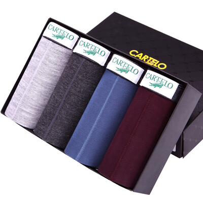 

【Jingdong Supermarket】 Cardi Le crocodile (CARTELO) Men's underwear Seamless shorts Pants waist shorts Male youth pants large underwear 4 loaded L (170/95)