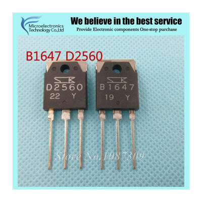 

10PCS free shipping B1647 D2560 2SB1647 2SD2560 (5PCS* B1647+5PCS* D2560 ) amplifier pair tube new original