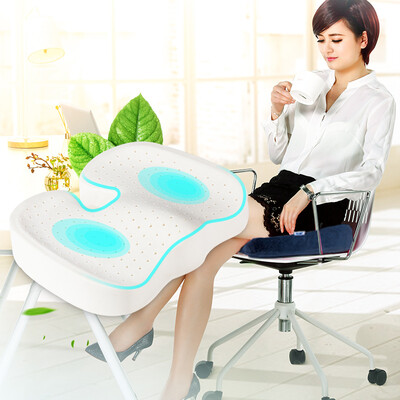 

Good Austrian memory cotton chair cushion student office leisure non-slip breathable cushion navy blue