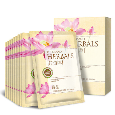 

THOUSAND HERBALS lotus flower Yan Yan compact invisible mask 1 box 5 pieces