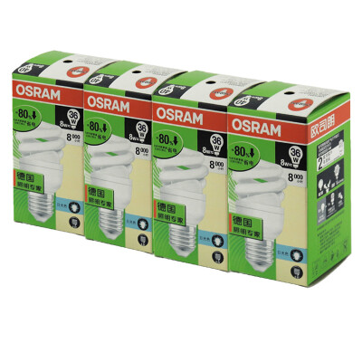 

OSRAM OSRAM T2 мини-спираль энергосберегающая лампа 8W дневной свет E27 три отправить одно рекламное оборудование
