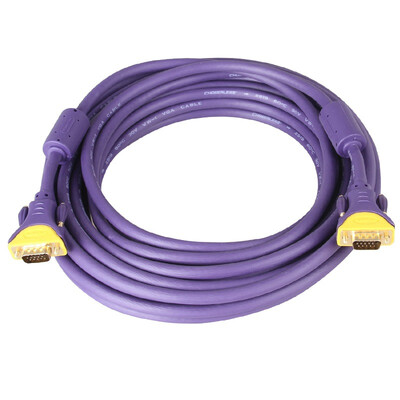 

Akihabara (CHOSEAL) QS5103T8 VGA (3 + 6) Позолоченный штекер Инженерный класс с магнитным кольцом Проектор Компьютерный ТВ-кабель 8 метров