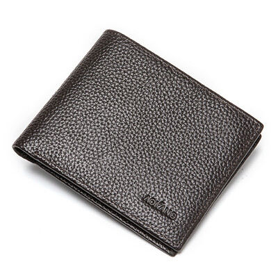 

Aokang men&39s wallet first layer of leather short section of thin soft cross-section simple Japanese&Korean brand 8436708013 brown