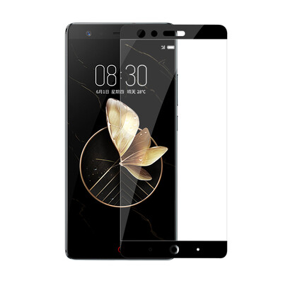 

【2 Pack】 Langke Nubian z17 закаленная пленка nubia Z17 полноэкранная пленка с покрытием из высококачественной взрывозащищенной защитной пленки для Nubian Z17 (черный)